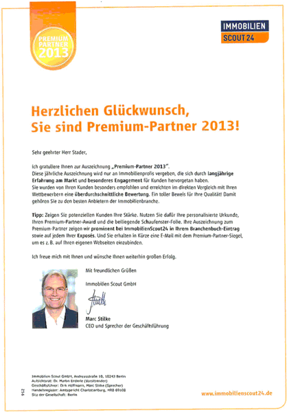 Brief von ImmobilienScout24