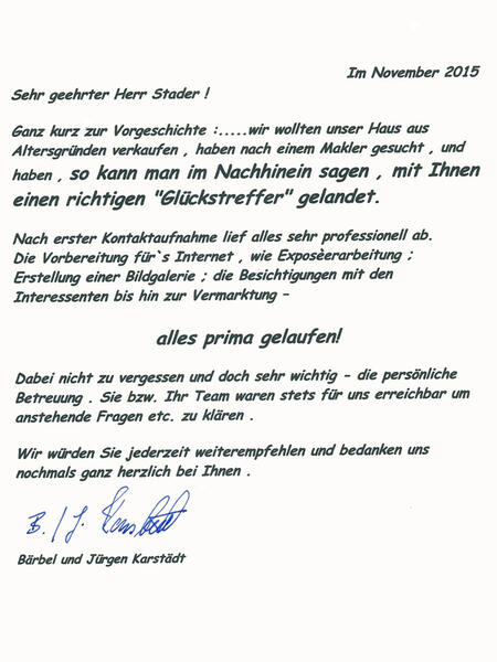 Brief aus Senzig