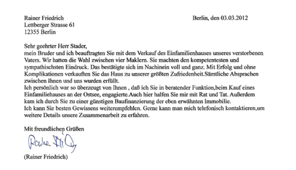 Brief aus Berlin-Rudow
