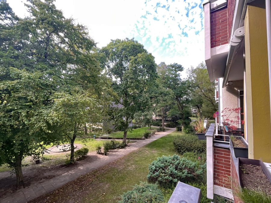 Blick vom Balkon