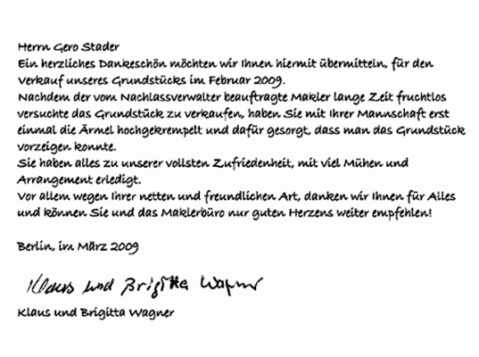 Baugrundstück Falkensee - Referenz