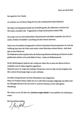 Reiheneckhaus Berlin Mariendorf - Referenz